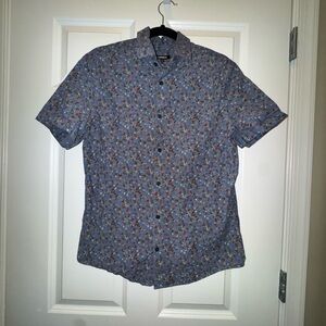 Express Multicolor Patterned Casual Shirt